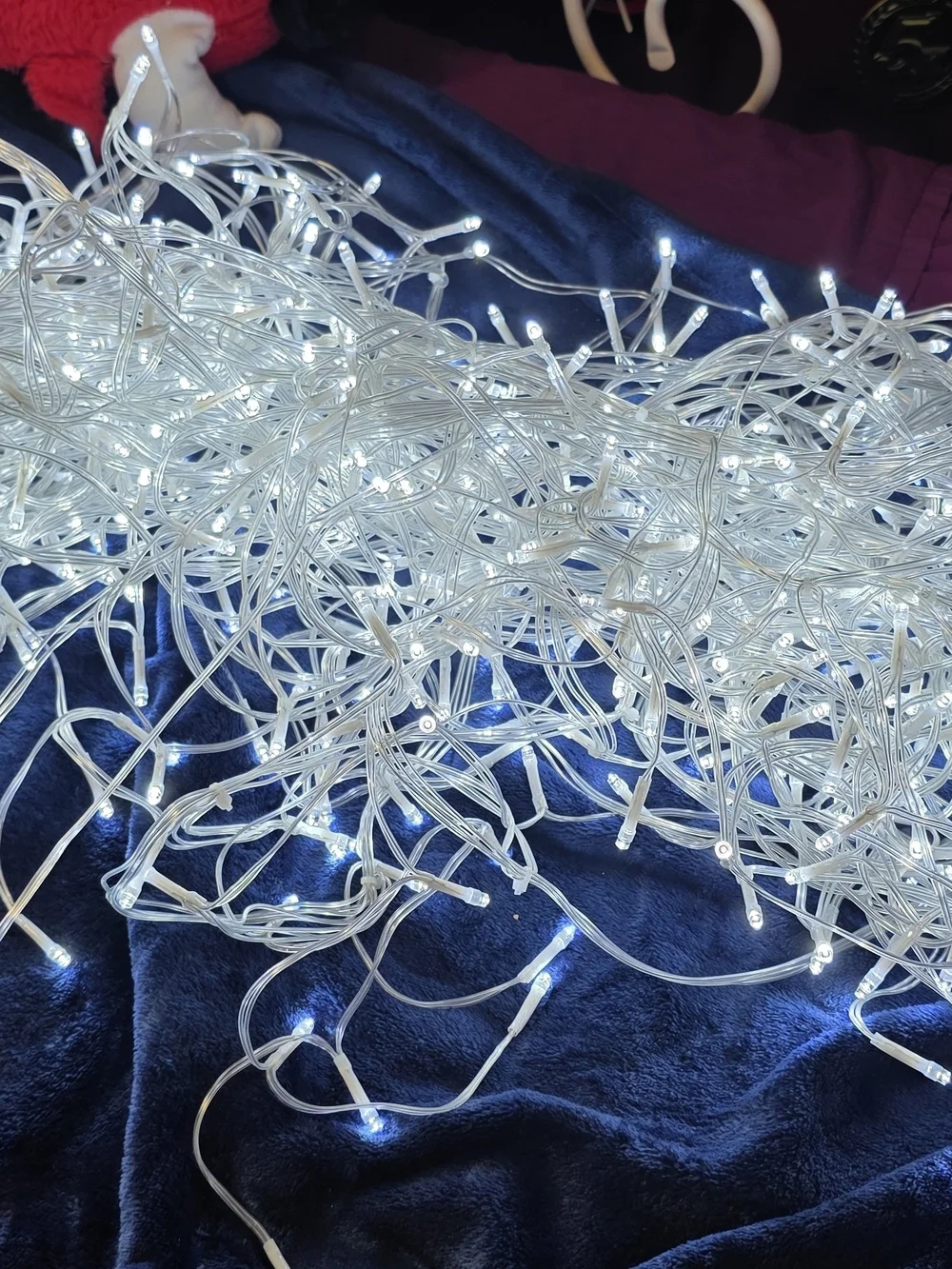 Clear White LED String Lights for Home Parties